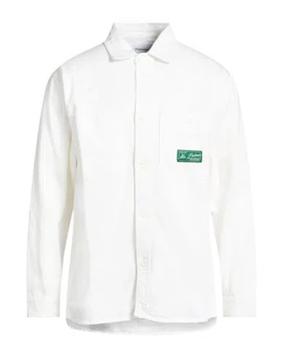 Palmes Man Shirt White Size S Organic Cotton