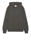 Palmes Mats Hooded Sweatshirt In Charcoal