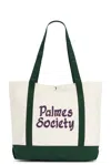 Palmes Medium Tote Bag In Dark Green