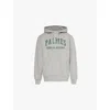 Palmes Mens Oatmeal Mats Logo Text-print Relaxed-fit Cotton Hoody In Oatmeal