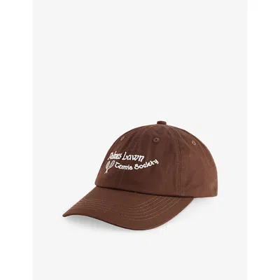 Palmes Mens Brown Angels Six-panel Cotton Baseball Cap