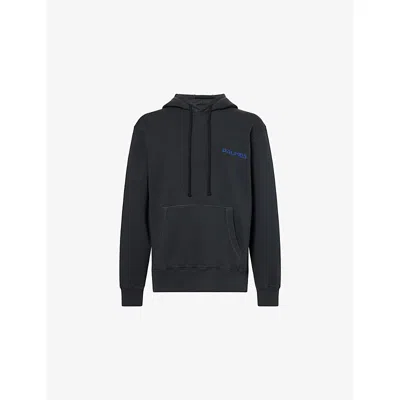 Palmes Mens Black Tower Crewneck Cotton-jersey Hoody Xl