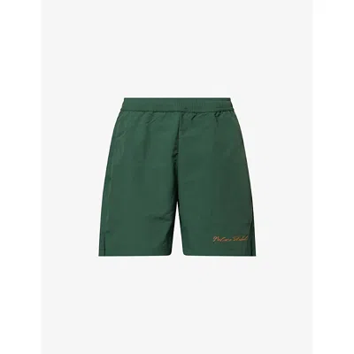 Palmes Mens Global Tennis Drawstring Woven Shorts Dark Green Xl