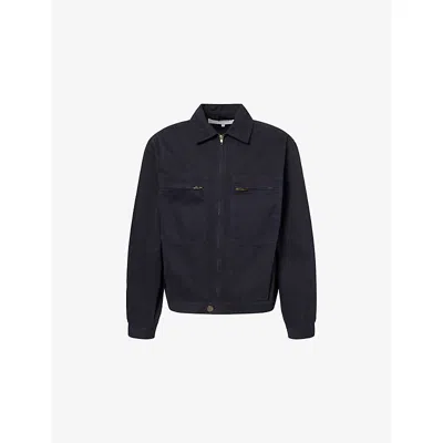 Palmes Mens Black Worker Regular-fit Denim Jacket