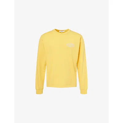 Palmes Mens Yellow Angles Graphic -print Cotton-jersey Top