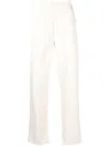 Palmes White Broom Straight-leg Trousers