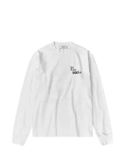 Palmes Piano Long-sleeve T-shirt In White