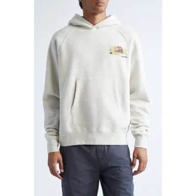 Palmes Porch Graphic Hoodie In Gray