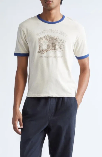 Palmes Mens Broken White Ringer Short-sleeve Cotton Blend T-shirt In Neutral