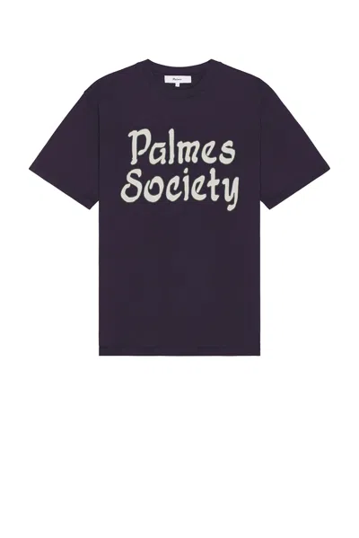 Palmes Society T-shirt In Blue