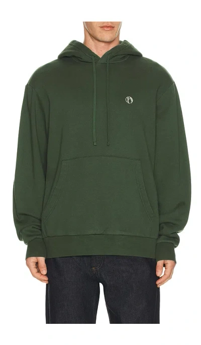 Palmes Stitch Hooded Sweatshirt In Green