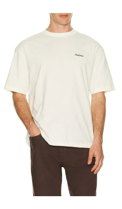 Palmes Stitch Tee In White