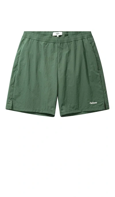 Palmes Stitch Tennis Shorts In Green