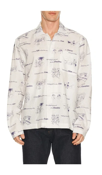 Palmes Sunshine Linen Shirt In Multi