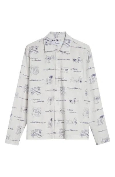 Palmes Sunshine Linen Shirt In White