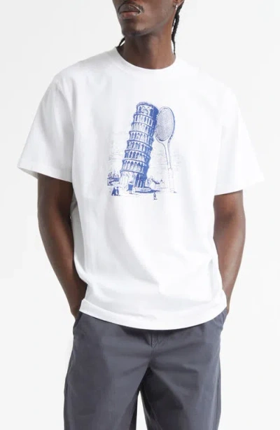 Palmes Towers Graphic T-shirt In White