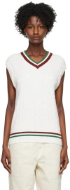 Palmes White James Vest In White