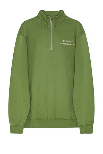 Palmes Zip Sweatshirt In Light Green
