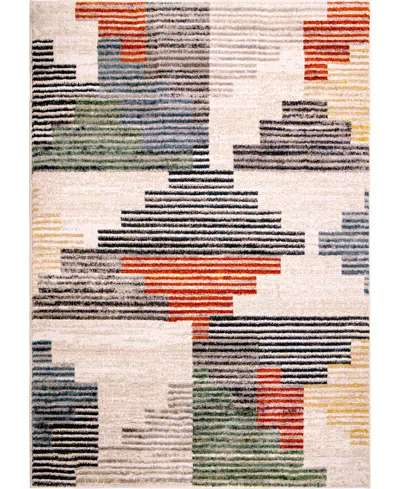 Palmetto Living Orian Gemstone Deco Blocks 5'3" X 7'6" Area Rug In Multi