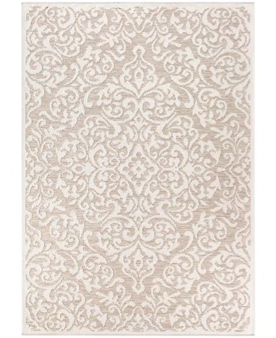 Palmetto Living Orian Knitweave Indoor, Outdoor Kensington 5'3" X 7'6" Area Rug In Driftwood