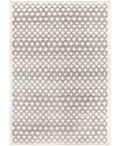 Palmetto Living Closeout Knitweave Indoor Outdoor Shining Diamond Area Rug In Silver