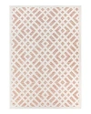 Palmetto Living Orian Knitweave Indoor/outdoor Sadler Area Rug, 5'3 X 7'6 In Orange/brown