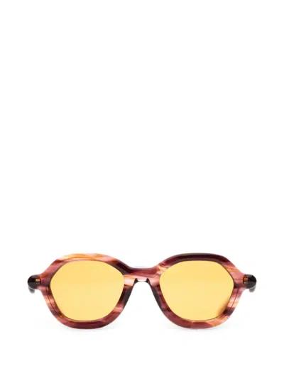 Paloceras Geometric-frame Sunglasses In Brown