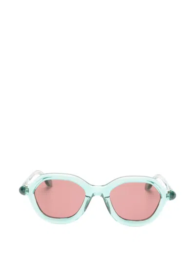 Paloceras Geometric-frame Sunglasses In Green