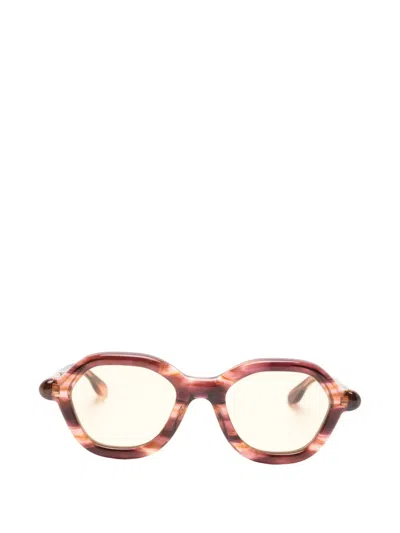 Paloceras Geometric-frame Tinted Sunglasses In Red
