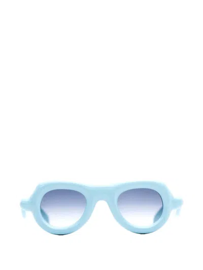 Paloceras Pebble Oval-frame Sunglasses In Blue
