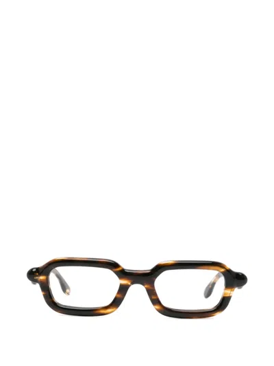 Paloceras Rectangle-frame Glasses In Brown