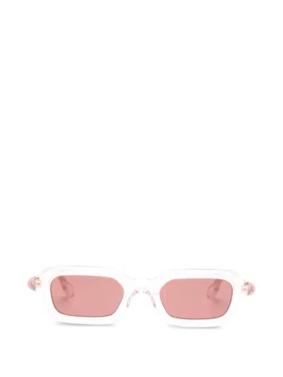 Paloceras Rectangle-frame Sunglasses In Pink