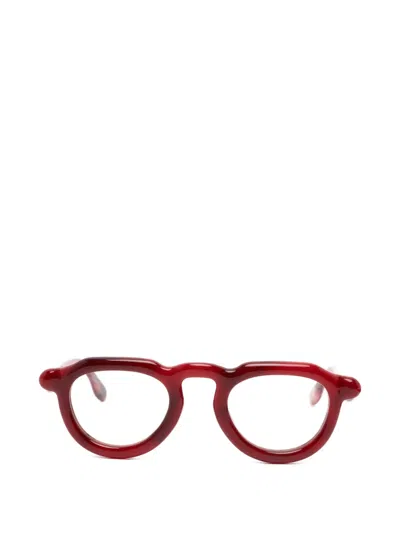 Paloceras Round Frame Glasses In Red