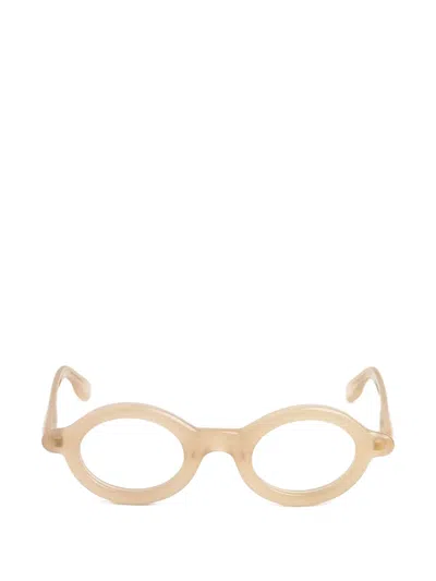 Paloceras Round-frame Glasses In Gray