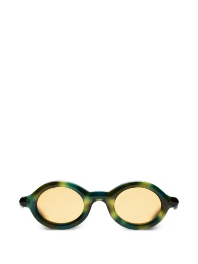Paloceras Round-frame Sunglasses In Green