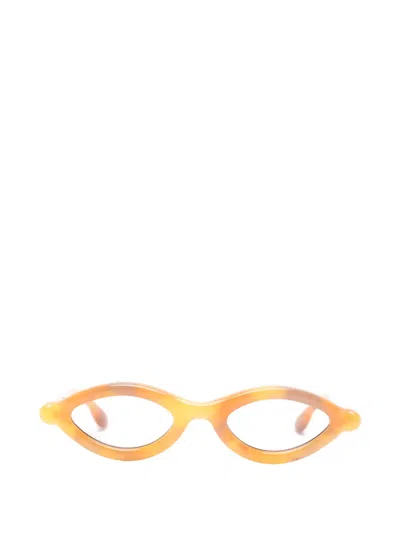 Paloceras Tortoiseshell-effect Cat-eye Sunglasses In Orange