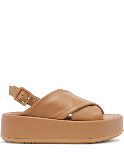 Paloma Barceló Wedge Shoes Paloma Barcelò Woman Color Camel In Brown