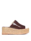 Paloma Barceló Brown Pilline Wedges With Round Toe In Brown