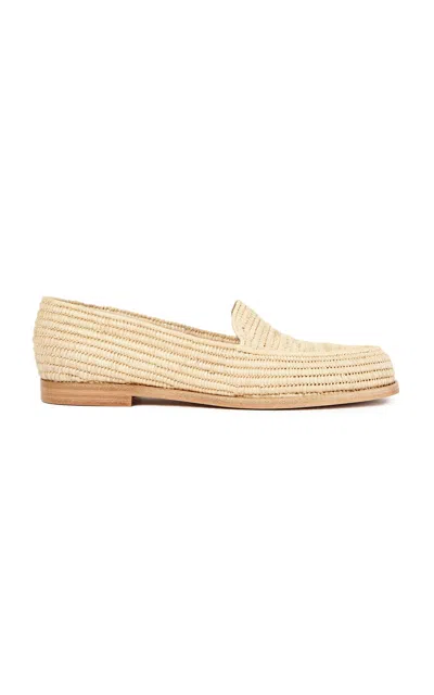 Paloma Barceló Paloma Barcelo Women's Amaranta Raffia Loafers In Beige