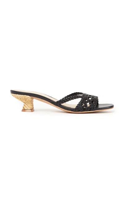 Paloma Barceló Asir Leather Sandals In Black