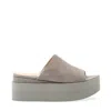 PALOMA BARCELÓ EXTRALIGHT GRAY SUEDE WEDGE SLIPPER