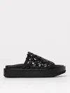 Paloma Barceló Paloma Barcelo Leather Nadira Flat Sandals In Black