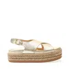 PALOMA BARCELÓ GOLD CORD WEDGE SANDAL