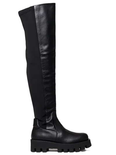 Paloma Barceló Knee-high Boots In Black Nappa Leather