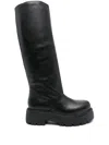 Paloma Barceló Leather Boots In Black