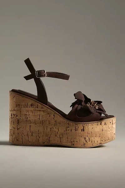 Paloma Barceló Miley Platform Heels In Brown