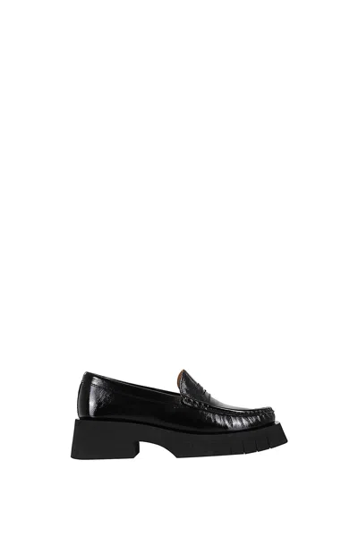 Paloma Barceló Feather Loafer In Black