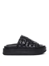 Paloma Barceló Paloma Barcelo Leather Nadira Flat Sandals In Black