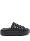 Paloma Barceló Paloma Barcelo Leather Nadira Flat Sandals In Black
