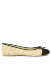 Paloma Barceló Paloma Barcelo Women's Idara Raffia Ballet Flats In Beige